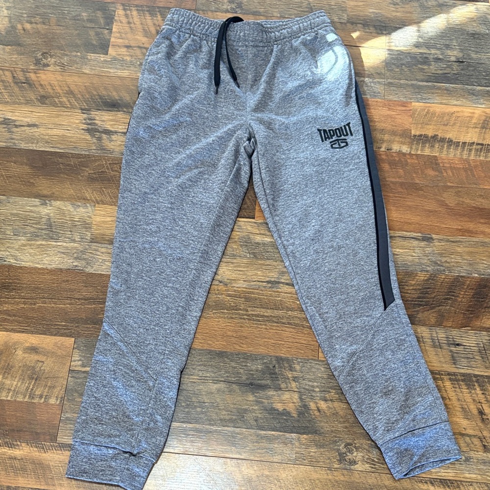 Tapout Men's Gray Joggers with‎ Black Details